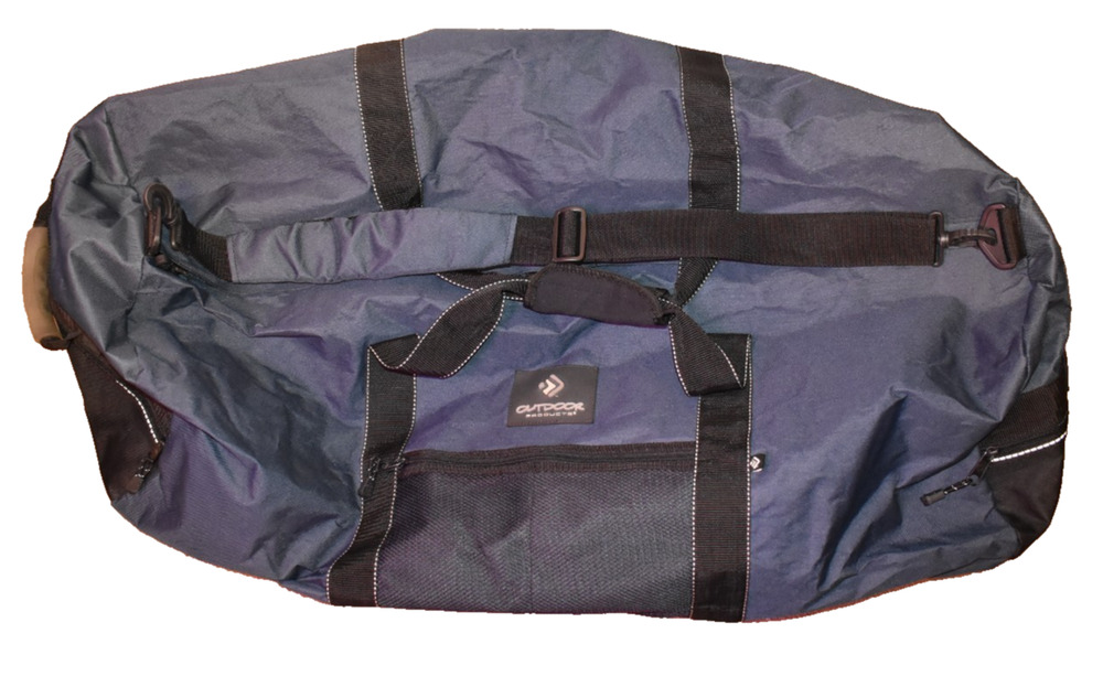OUTDOOR PRODUCTS Large Duffel Bag Navy Blue 35x17x16.5 Gear Travel Camping EUC